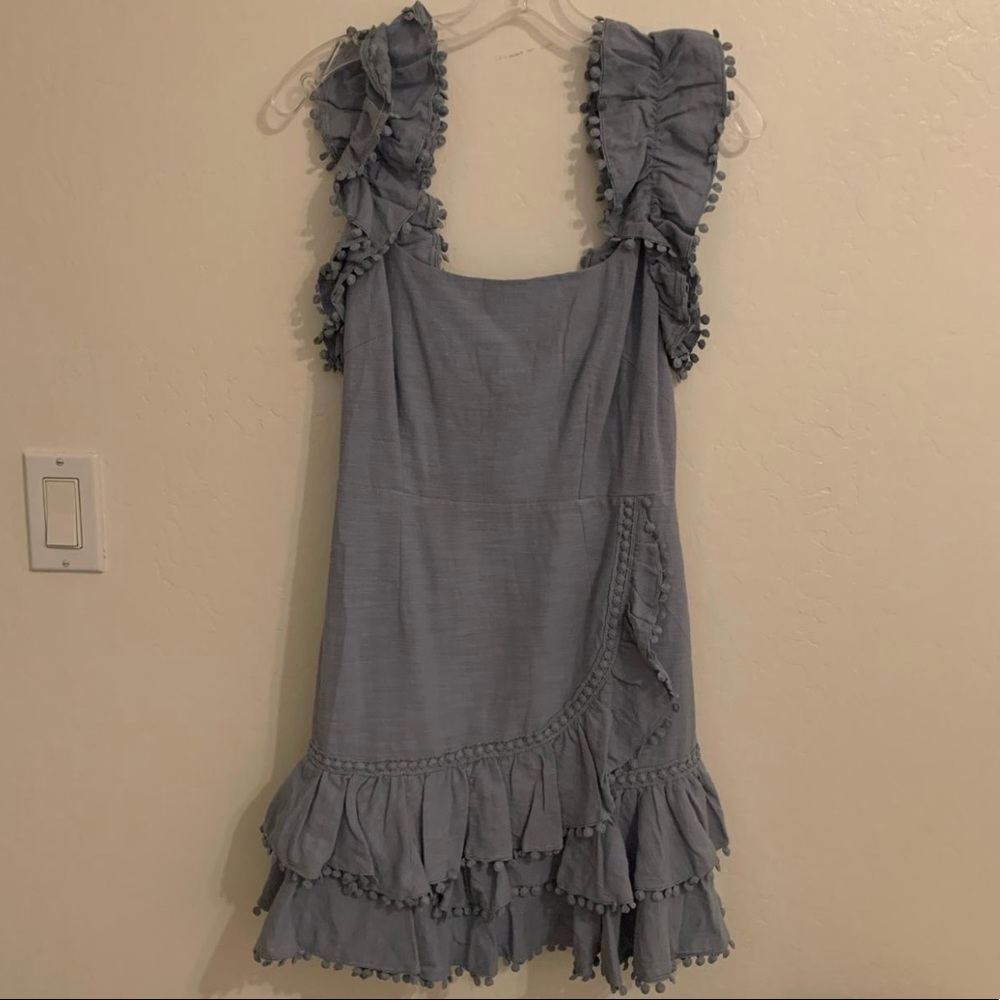 Brand new blue ruffle dress by Saints and Secrets from Selfie Leslie